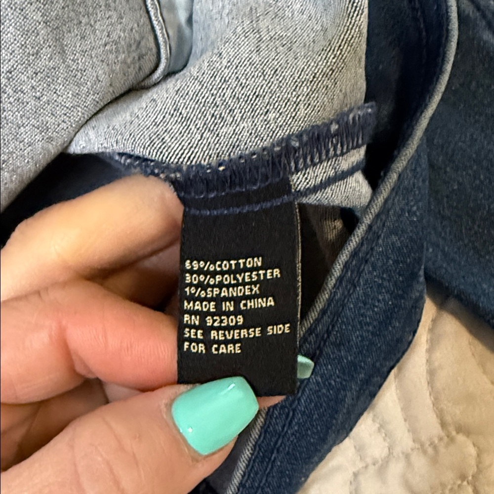 NWT Diane Gilman Blue Denim Jacket with stretch. - Picture 8 of 11